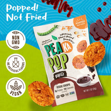 Load image into Gallery viewer, PeaKaPop Veggie Popped Chips, BBQ, 1oz (Pack of 20)
