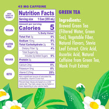 Load image into Gallery viewer, SWOON Sugar Free Iced Tea, Green Tea, 12oz (Pack of 12)
