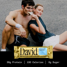 Load image into Gallery viewer, David Protein Bar, Cinnamon Roll, 2.05oz (Pack of 12)
