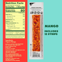 Load image into Gallery viewer, Solely Organic Fruit Jerky, Mango, 0.8oz (Pack of 12)
