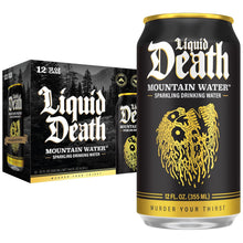 Load image into Gallery viewer, Liquid Death Sparkling Mountain Water 12oz (Pack of 12)
