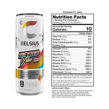 Load image into Gallery viewer, CELSIUS Sparkling Energy Drink, Sherbet Slush Retro Vibe, 12oz (Pack of 12)
