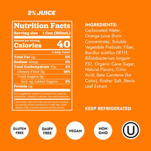 Load image into Gallery viewer, Slice Prebiotic &amp; Probiotic Soda Pop, Orange, 12oz (Pack of 12)
