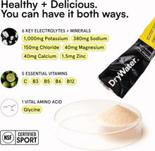 Load image into Gallery viewer, DryWater Electrolyte Powder Packets, Lemon Lime, 0.39oz (Pack of 12)
