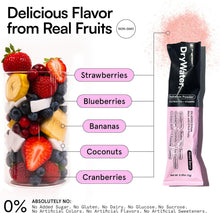 Load image into Gallery viewer, DryWater Electrolyte Powder Packets, Mixed Berry, 0.39oz (Pack of 12)
