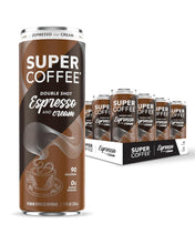 Load image into Gallery viewer, Super Coffee Espresso, Espresso &amp; Cream, 11oz (Pack of 12)
