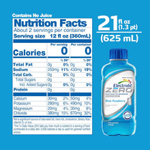 Load image into Gallery viewer, Electrolit ZERO Electrolyte Hydration Beverage, Blue Raspberry, 21oz (Pack of 12)
