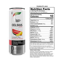 Load image into Gallery viewer, CELSIUS Sparkling Energy Drink, Watermelon Lemonade, 12oz (Pack of 12)
