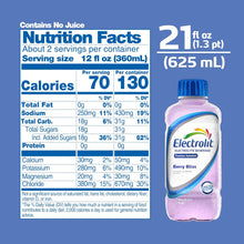 Load image into Gallery viewer, Electrolit Electrolyte Hydration Beverage, Berry Bliss, 21oz (Pack of 12)
