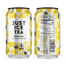 Load image into Gallery viewer, Just Ice Tea, Lemon Tea, 12oz (Pack of 12)
