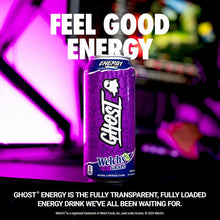 Load image into Gallery viewer, Ghost Energy Drink, Welch&#39;s Grape, 16oz (Pack of 12)
