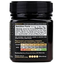 Load image into Gallery viewer, KOORA Jarrah Honey Raw &amp; Rare TA 35+, 8.8oz
