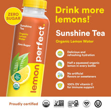 Load image into Gallery viewer, Lemon Perfect Lemon Water, Sunshine Tea, 15.2oz (Pack of 12)
