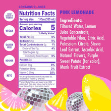 Load image into Gallery viewer, SWOON Sugar Free Lemonade, Pink Lemonade, 12oz (Pack of 12)
