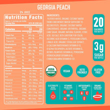 Load image into Gallery viewer, ROAR Complete Hydration Organic Drink, Georgia Peach, 18 oz (Pack of 12)
