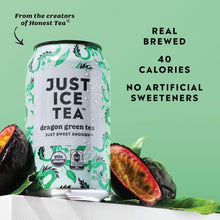 Load image into Gallery viewer, Just Ice Tea, Dragon Green Tea, 12oz (Pack of 12)

