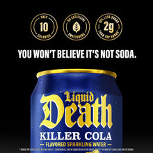 Load image into Gallery viewer, Liquid Death Sparkling Water, Killer Cola, 12oz (Pack of 12)
