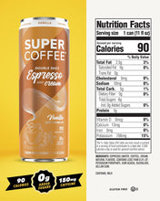 Load image into Gallery viewer, Super Coffee Espresso, Vanilla, 11oz (Pack of 12)
