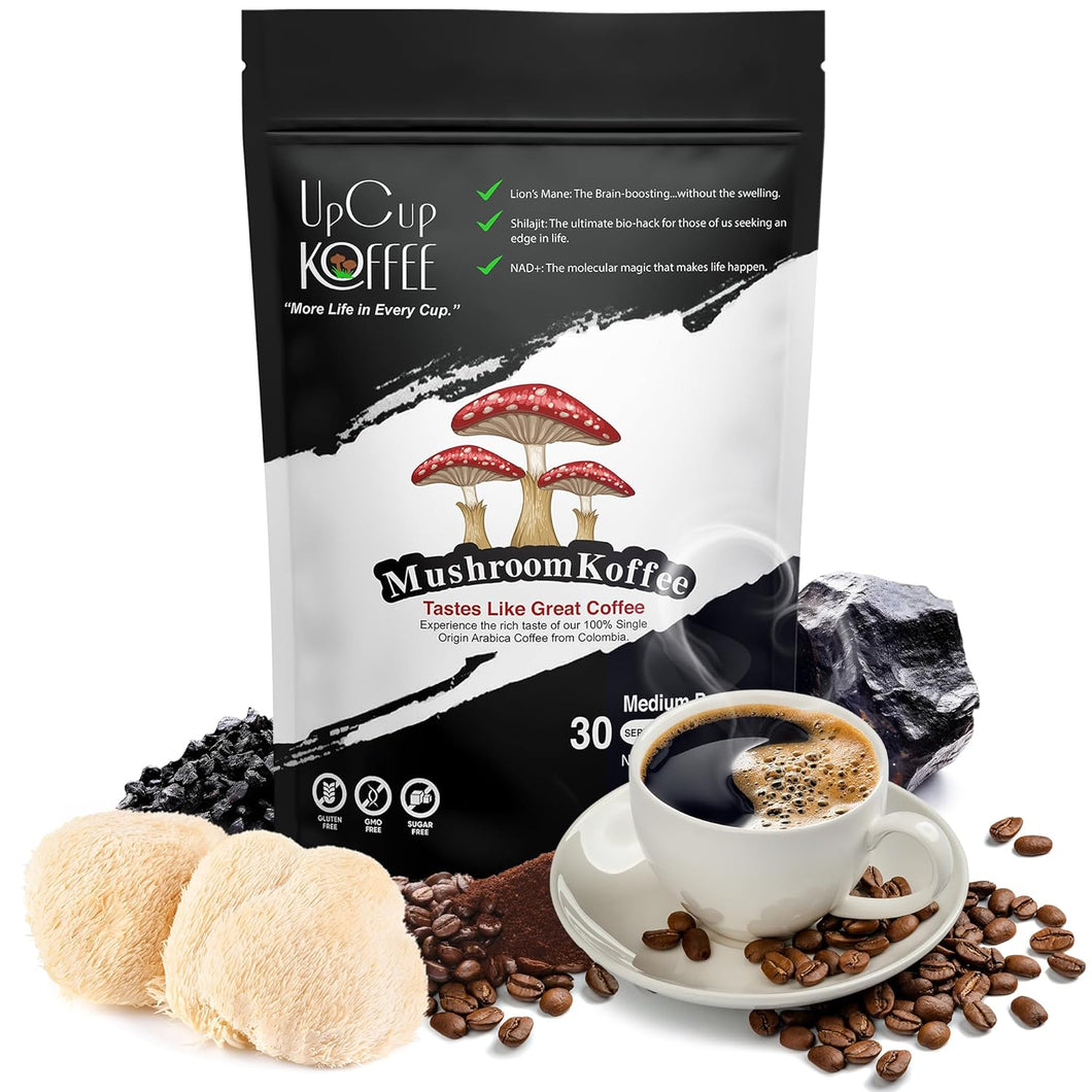 UpCup Koffee Functional Ground Mushroom Coffee - Multi-Pack