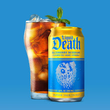 Load image into Gallery viewer, Liquid Death Iced Tea, Blueberry Buzzsaw, 12oz (Pack of 12)
