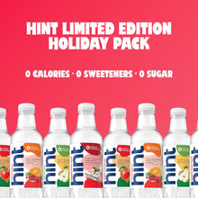 Load image into Gallery viewer, Hint Water 4 Flavor Holiday Seasonal Variety 16oz (Pack of 12)
