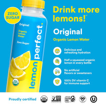 Load image into Gallery viewer, Lemon Perfect Lemon Water, Original Lemon, 15.2oz (Pack of 12)
