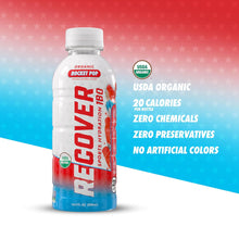 Load image into Gallery viewer, RECOVER 180 Organic Hydration Sports Drink, Rocket Pop, 16.9oz (Pack of 12)
