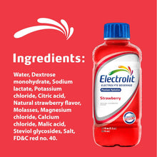 Load image into Gallery viewer, Electrolit Electrolyte Hydration Beverage, Strawberry, 21oz (Pack of 12)
