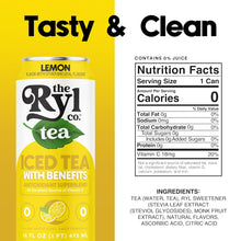 Load image into Gallery viewer, RYL Iced Tea, Lemon, 16oz (Pack of 12)
