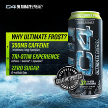 Load image into Gallery viewer, C4 Ultimate Sugar-Free Energy Drink, Tropical Tundra Plus, 16oz (Pack of 12)
