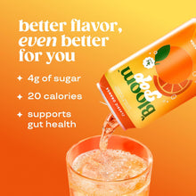 Load image into Gallery viewer, Bloom Pop Prebiotic Soda, Classic Orange, 12oz (Pack of 12)
