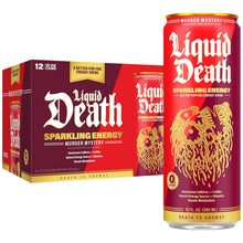 Load image into Gallery viewer, Liquid Death Sparkling Energy, Murder Mystery, 12oz (Pack of 12)
