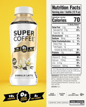 Load image into Gallery viewer, Super Coffee, Vanilla Latte, 12oz (Pack of 12)
