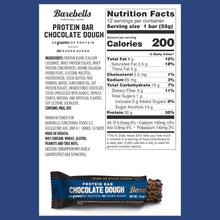 Load image into Gallery viewer, Barebells 20g Protein Bars, Chocolate Dough, 1.94oz (Pack of 12)
