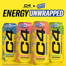 Load image into Gallery viewer, Cellucor C4 Performance Zero Sugar Energy Drink, Jolly Rancher Peach, 16 oz (Pack of 12)

