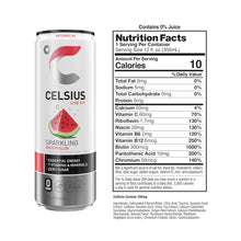 Load image into Gallery viewer, CELSIUS Sparkling Energy Drink, Watermelon, 12oz (Pack of 12)
