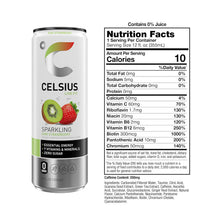 Load image into Gallery viewer, CELSIUS Sparkling Energy Drink, Kiwi Strawberry, 12oz (Pack of 12)
