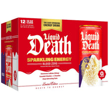 Load image into Gallery viewer, Liquid Death Sparkling Energy, Scary Strawberry, 12oz (Pack of 12)
