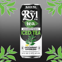 Load image into Gallery viewer, RYL Iced Tea, Unsweetened Black Tea, 16oz (Pack of 12)

