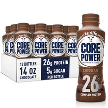 Load image into Gallery viewer, Core Power 26g Protein Milk Shake, Chocolate, 14oz (Pack of 12)
