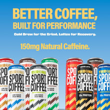 Load image into Gallery viewer, Throne Sport Cold Brew Coffee 10g Protein, Salted Caramel Latte, 11oz (Pack of 12)
