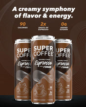 Load image into Gallery viewer, Super Coffee Espresso, Espresso &amp; Cream, 11oz (Pack of 12)
