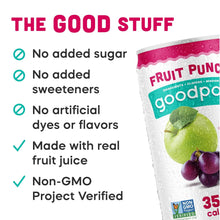 Load image into Gallery viewer, Goodpop Juice with Bubbly Water, Fruit Punch, 7.5oz (Pack of 24)
