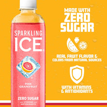 Load image into Gallery viewer, Sparkling Ice Flavored Sparkling Water, Pink Grapefruit, 17 oz (Pack of 12)
