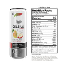Load image into Gallery viewer, CELSIUS Sparkling Energy Drink, Fuji Pear Apple, 12oz (Pack of 12)
