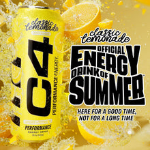 Load image into Gallery viewer, C4 Zero Sugar Energy Drink, Classic Lemonade, 16oz (Pack of 12)

