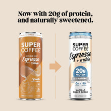 Load image into Gallery viewer, Super Coffee Espresso, Vanilla Sweet Cream, 11oz (Pack of 12)
