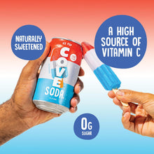 Load image into Gallery viewer, Cove Soda Probiotic Soft Drink, Ice Pop, 12oz (Pack of 12)
