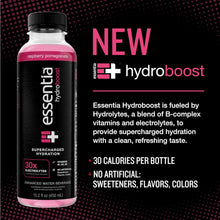 Load image into Gallery viewer, Essentia Hydroboost Enhanced Water, Raspberry Pomegranate, 15.2oz (Pack of 12)
