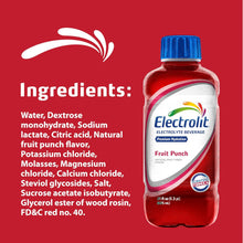 Load image into Gallery viewer, Electrolit Electrolyte Hydration Beverage, Fruit Punch, 21oz (Pack of 12)
